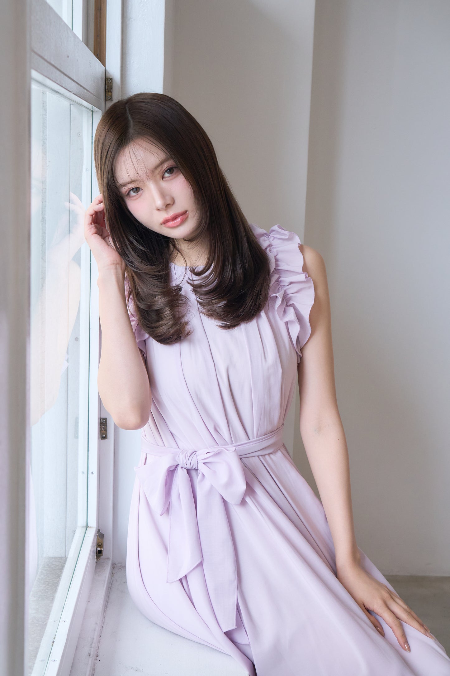 summer frill one-piece