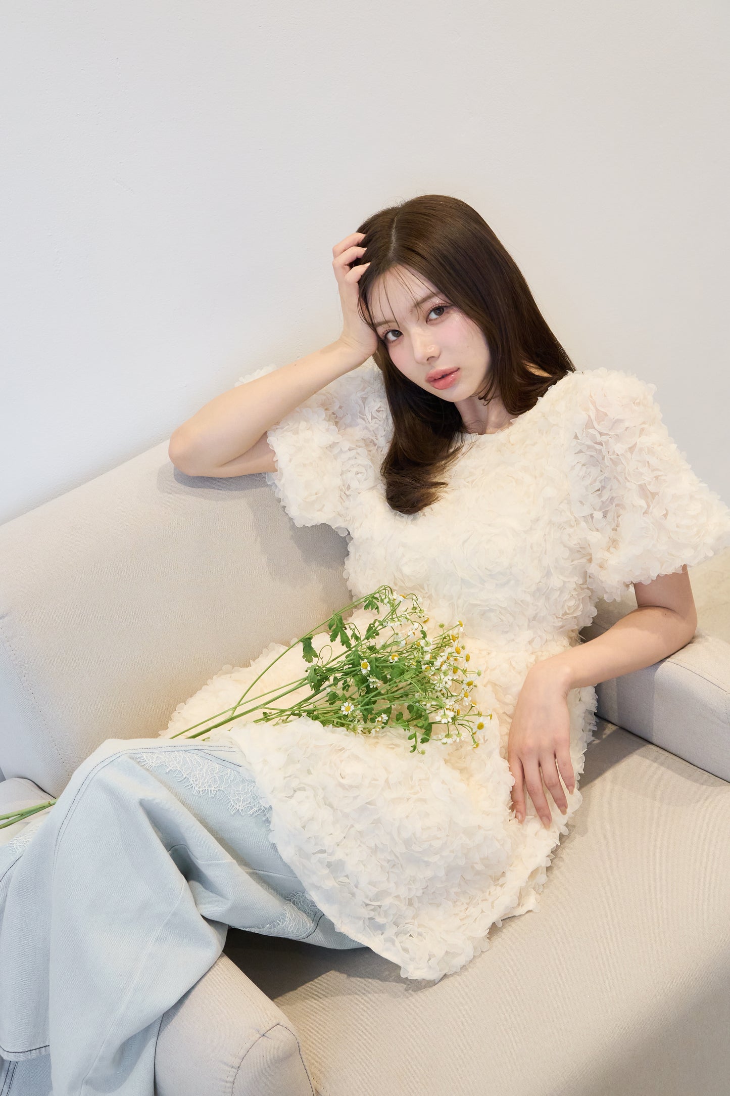 partage lace denim