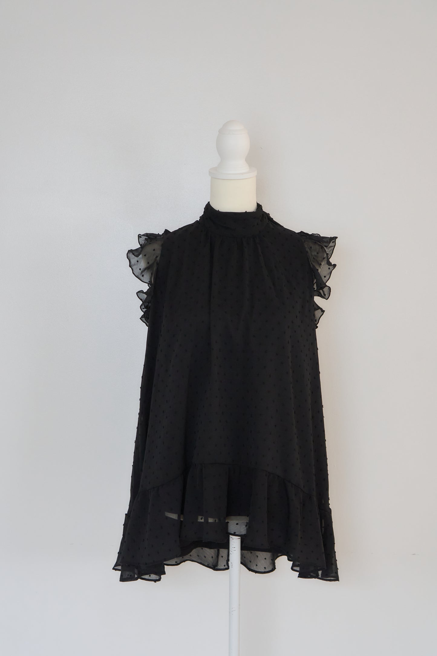 dot sheer blouse