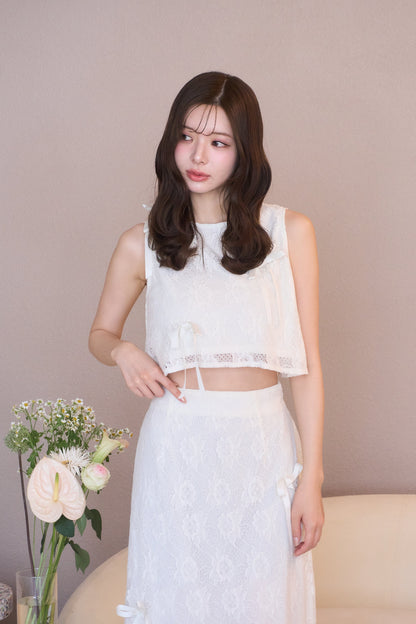 petit ribbon lace set-up