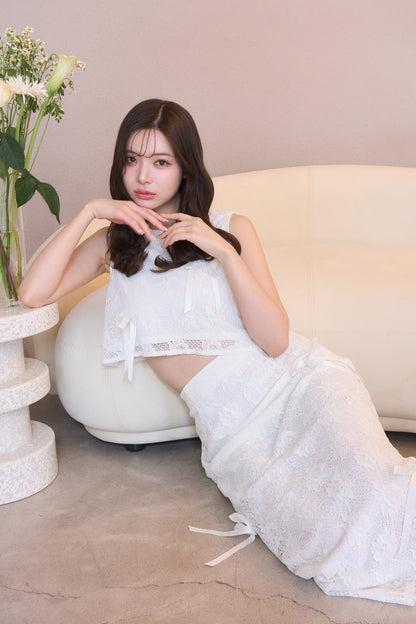 petit ribbon lace set-up