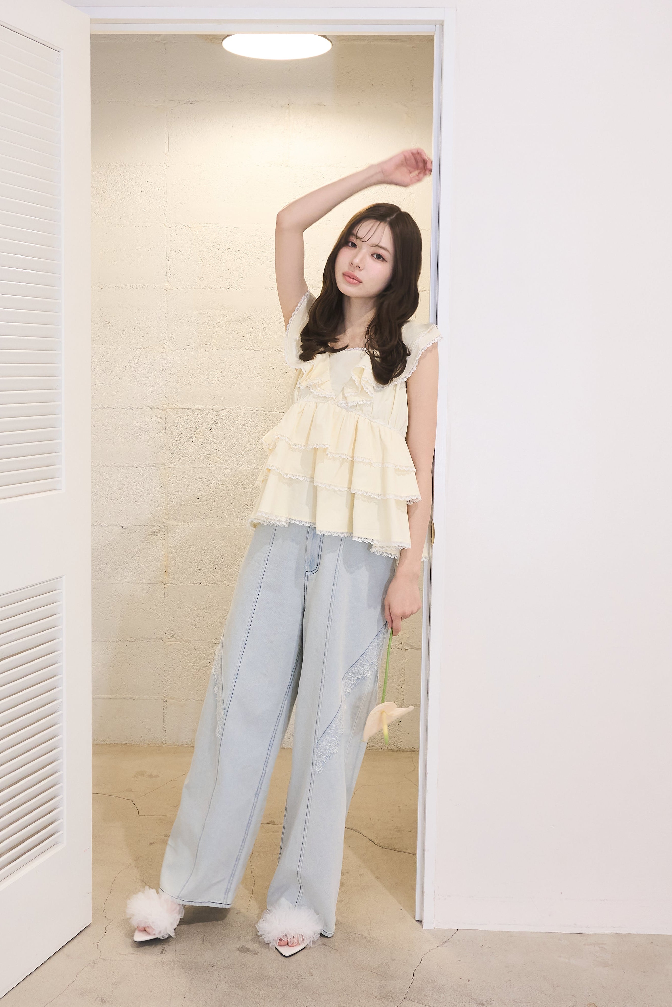cotton tiered blouse – POMIII PARTAGE