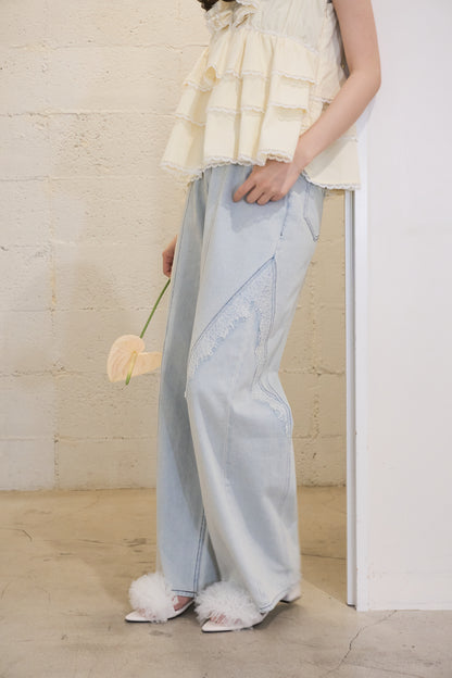 partage lace denim