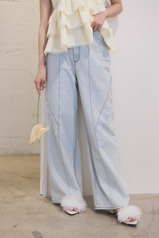 partage lace denim