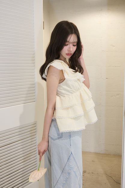 partage lace denim