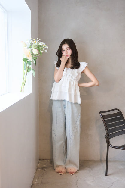 partage lace denim