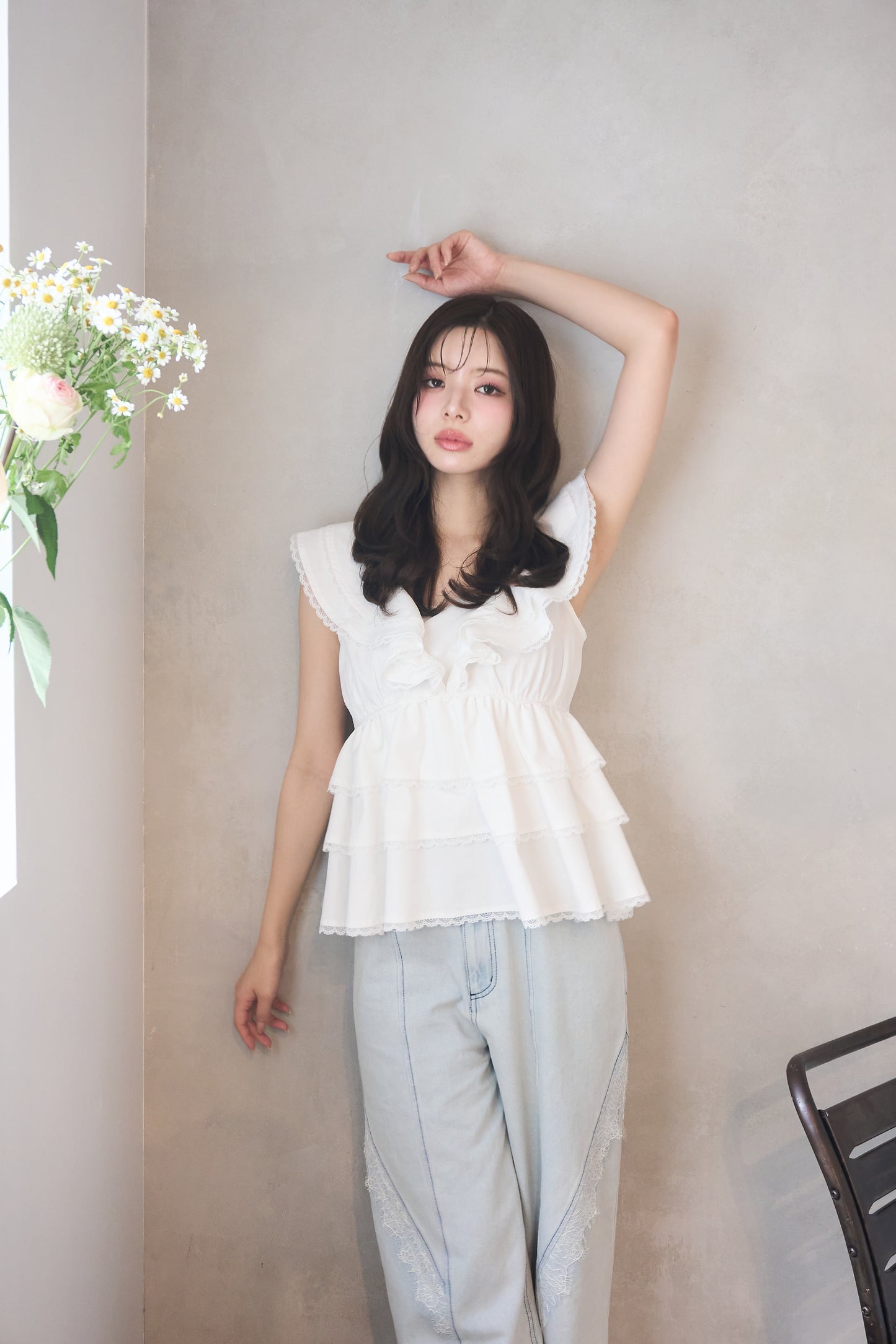 partage lace denim
