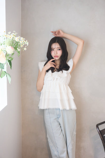 partage lace denim