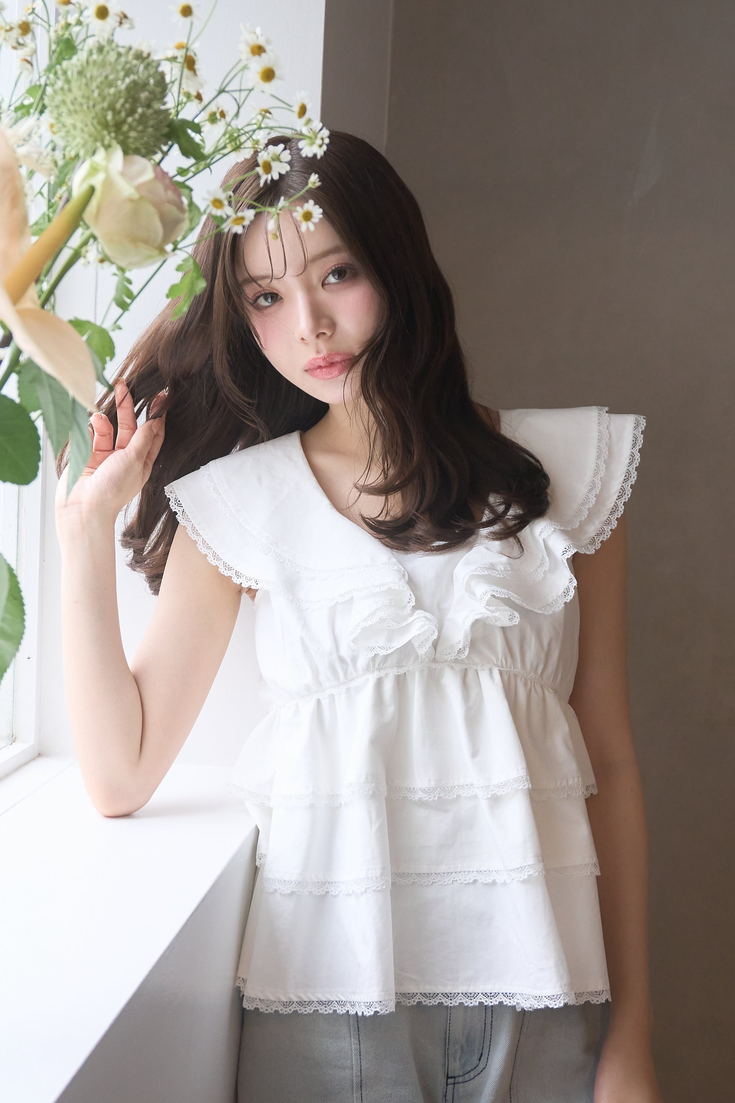 cotton tiered blouse – POMIII PARTAGE