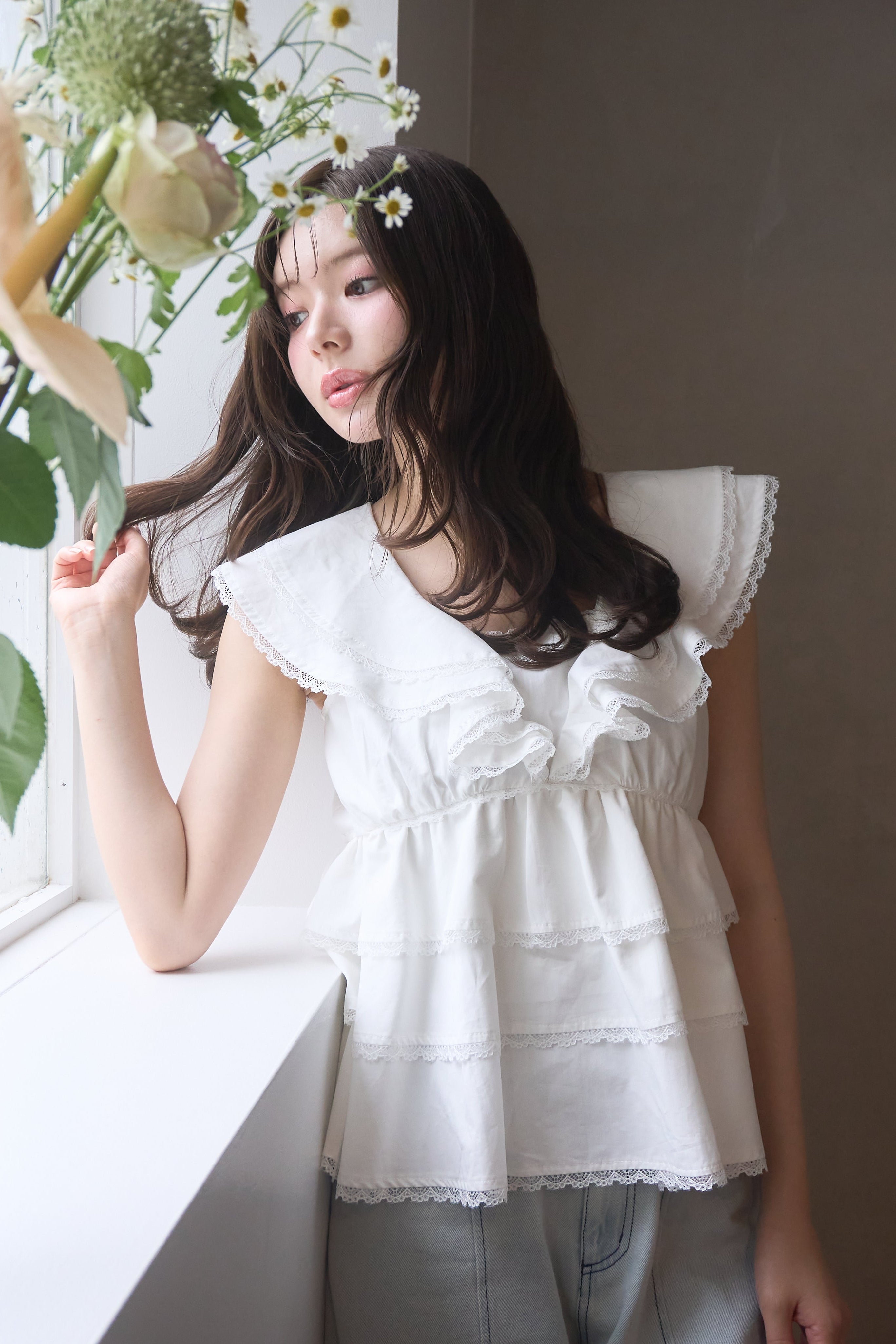 cotton tiered blouse – POMIII PARTAGE