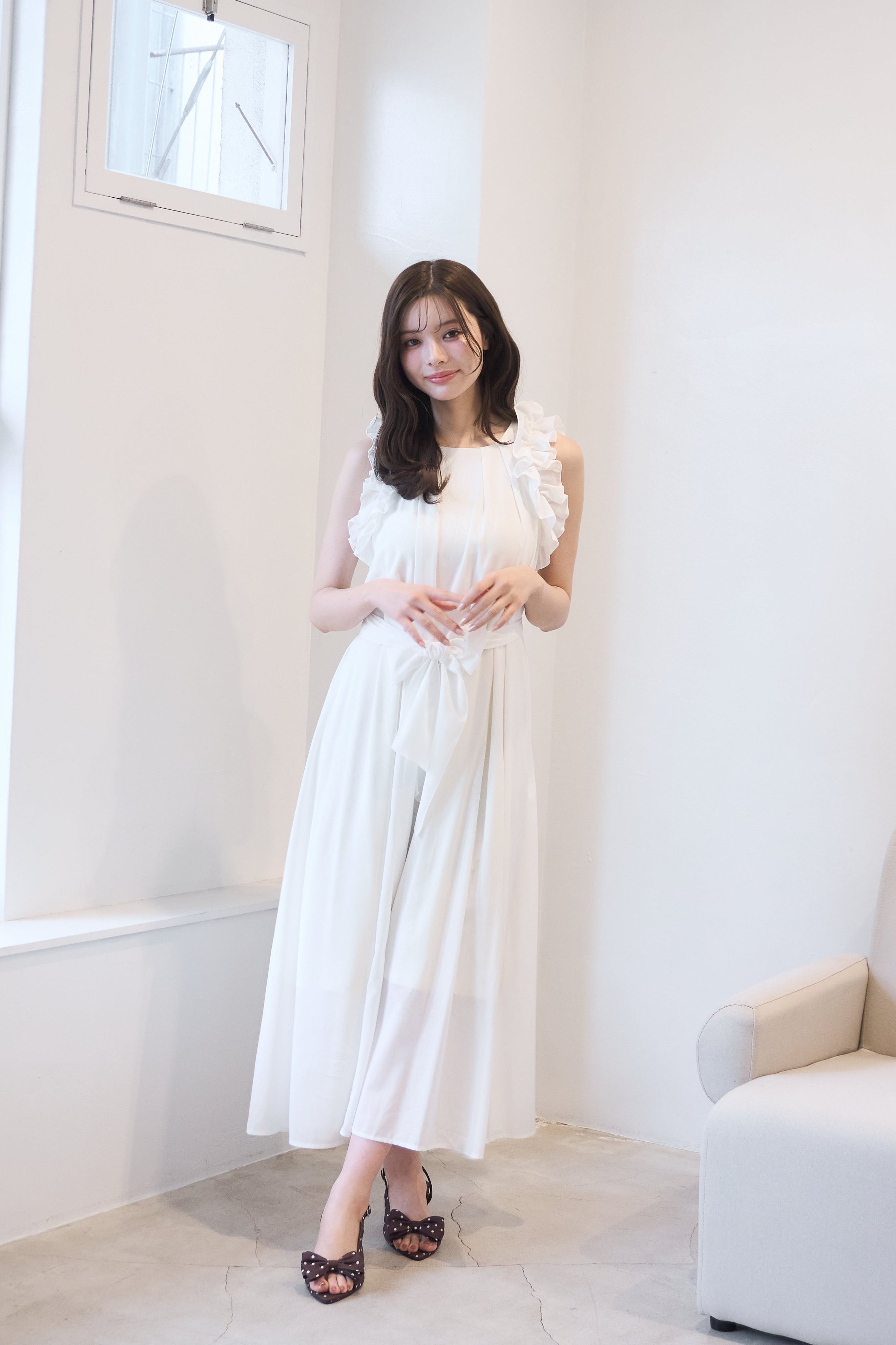 summer frill one-piece | POMIII PARTAGE