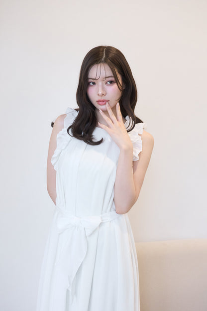 summer frill one-piece