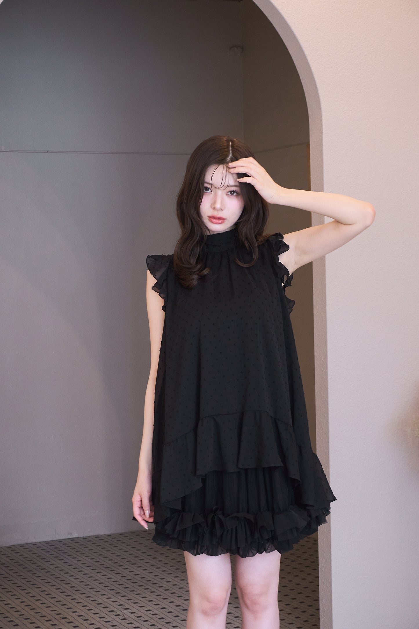 tulle balloon mini skirt