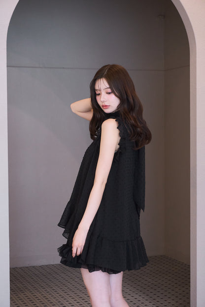 dot sheer blouse