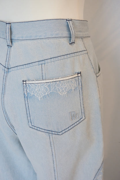 partage lace denim