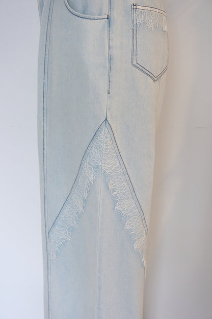 partage lace denim