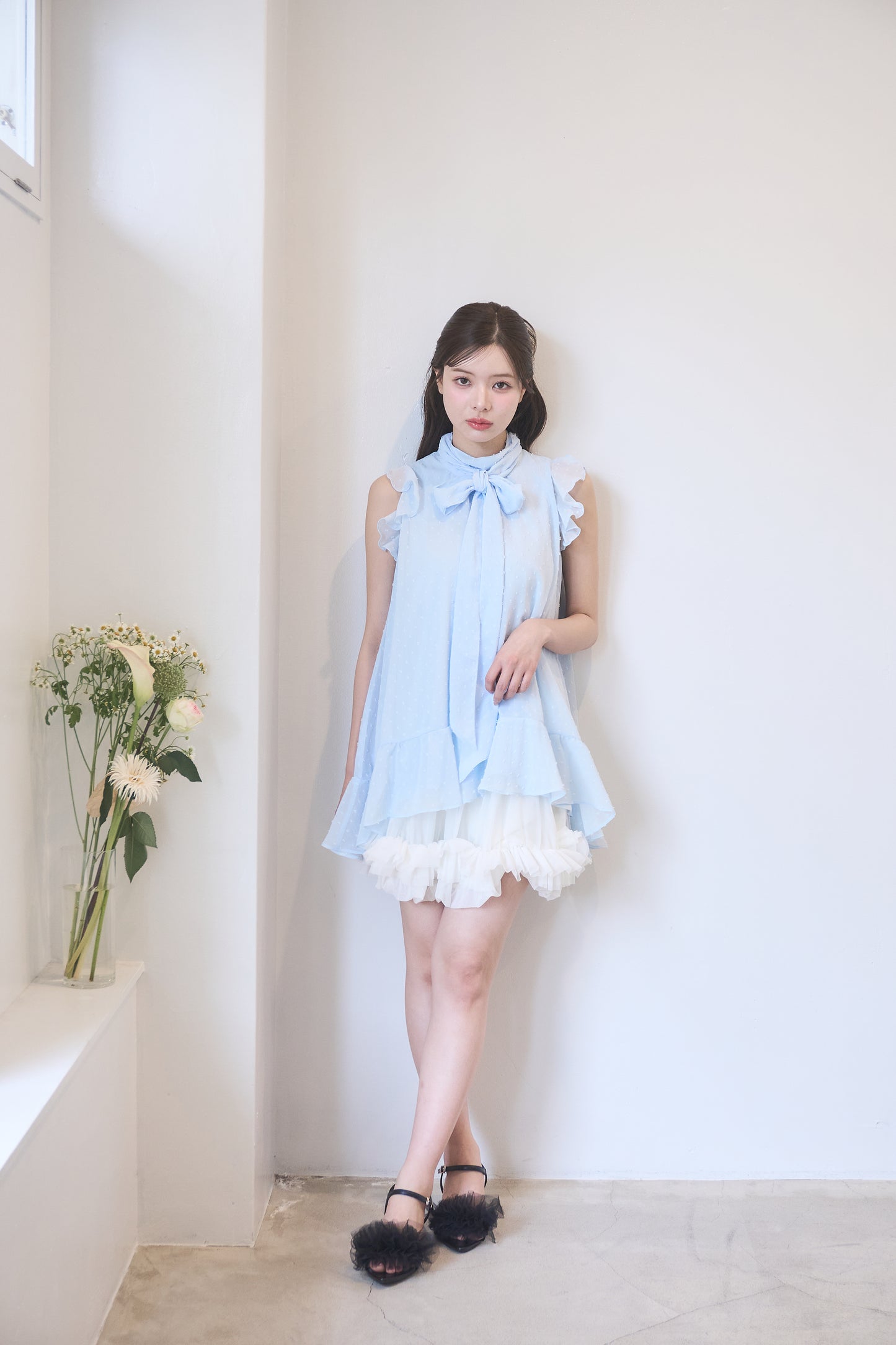 tulle balloon mini skirt