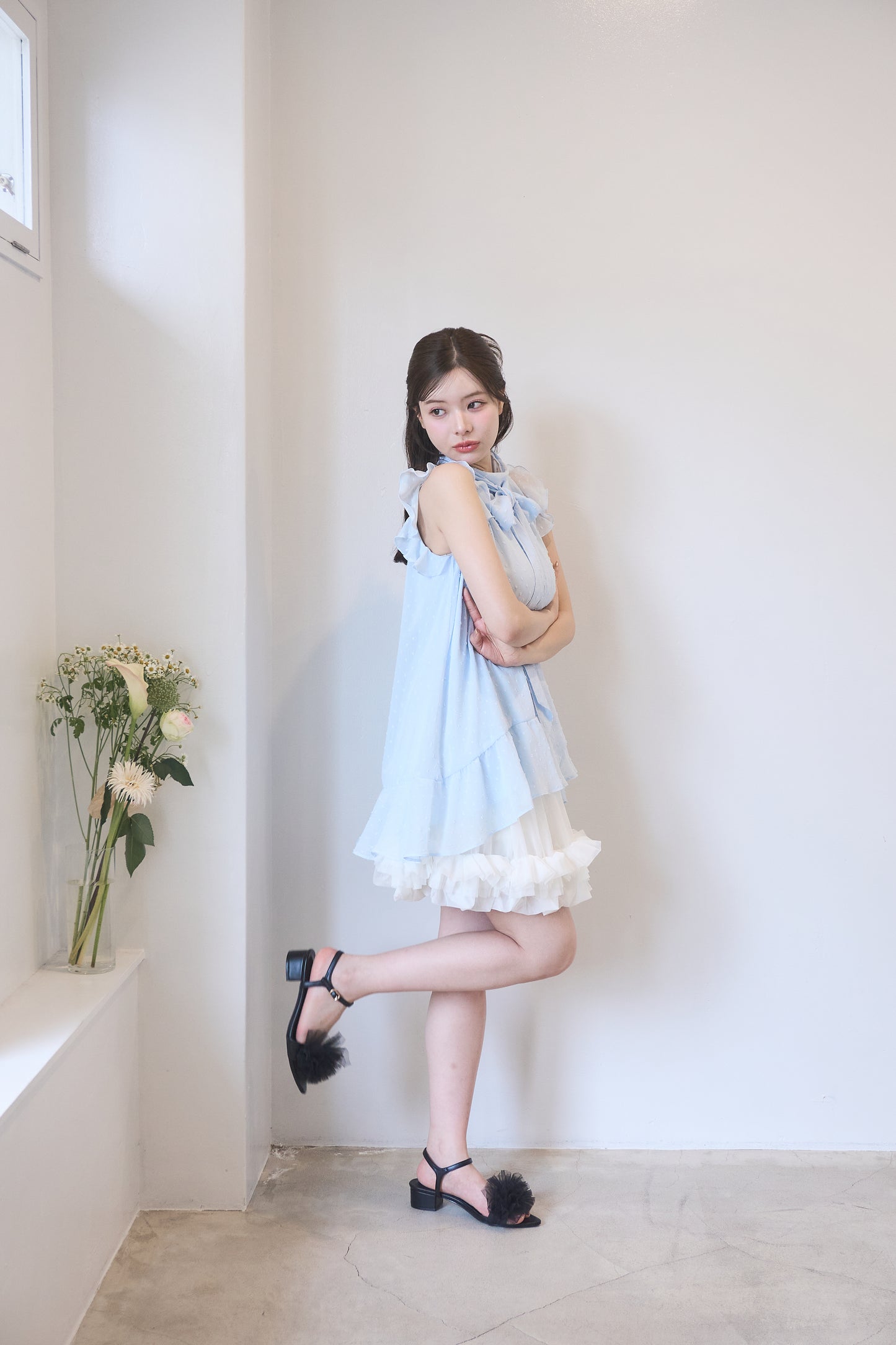 tulle balloon mini skirt