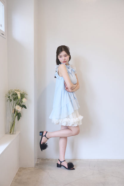 tulle balloon mini skirt