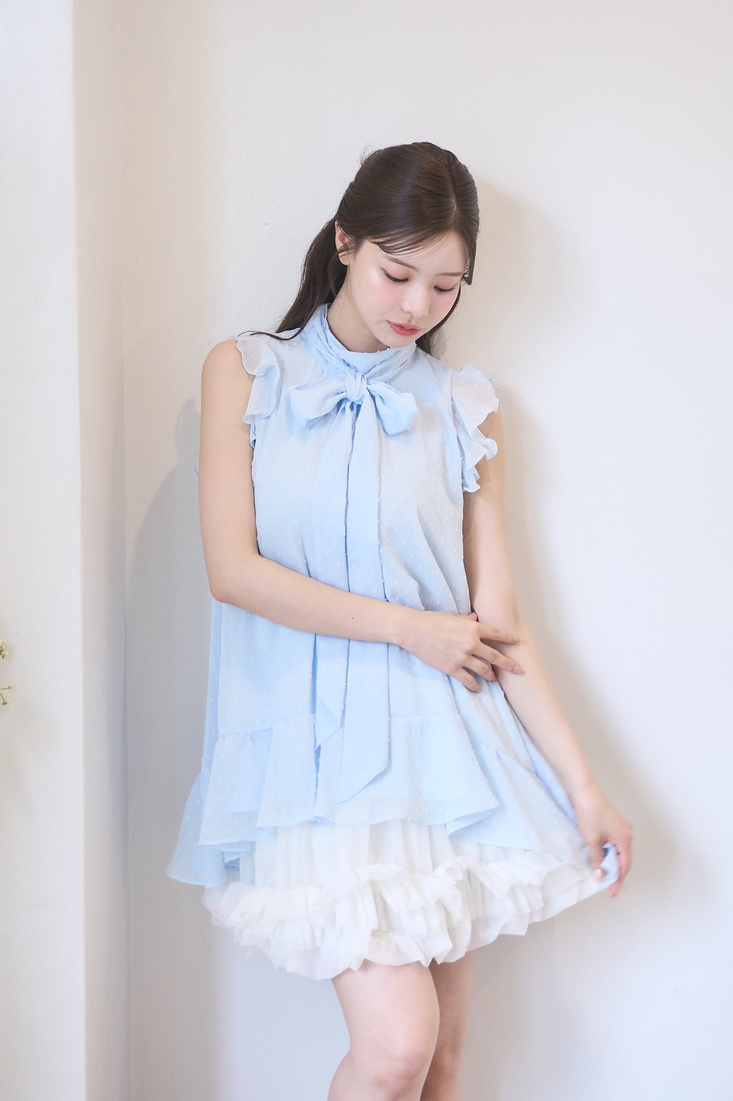 tulle balloon mini skirt