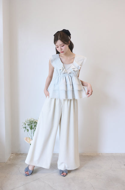 glitter high waist pants