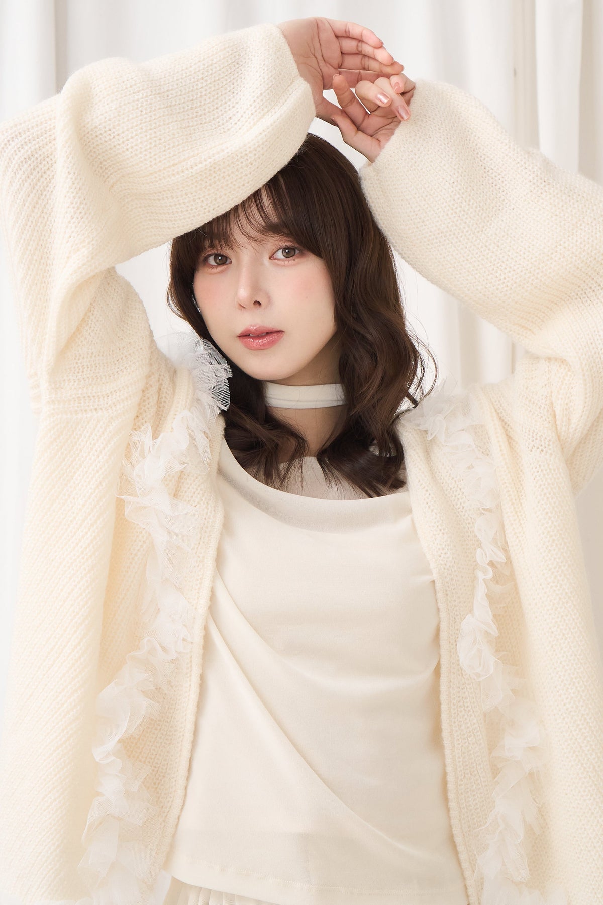 tulle big cardigan