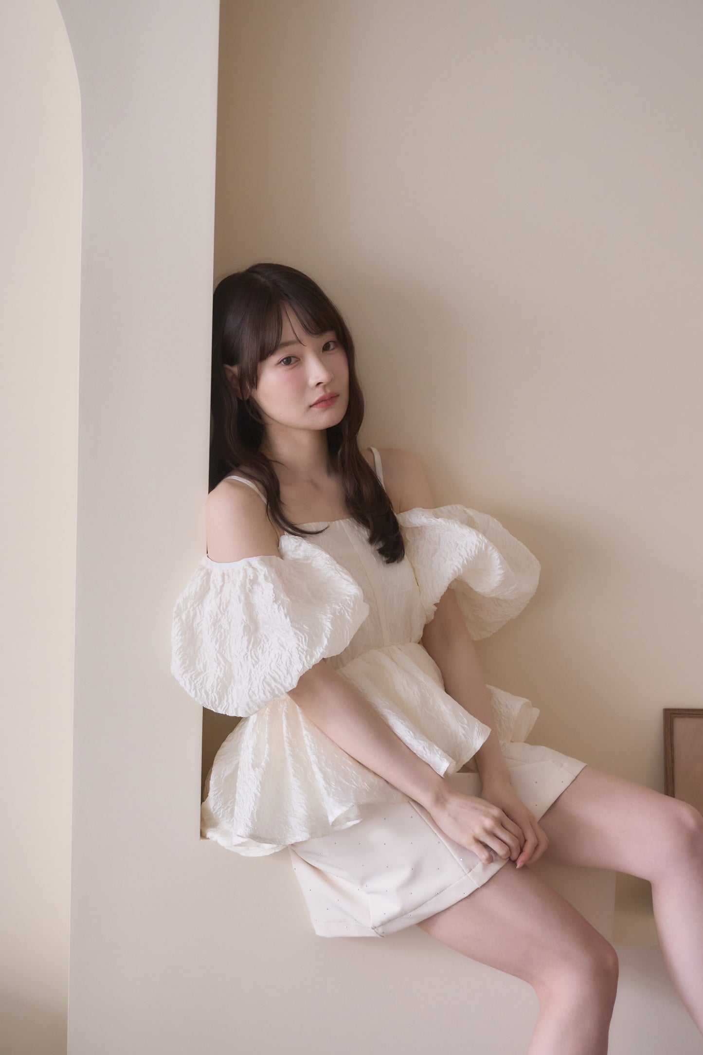 puff peplum variation tops