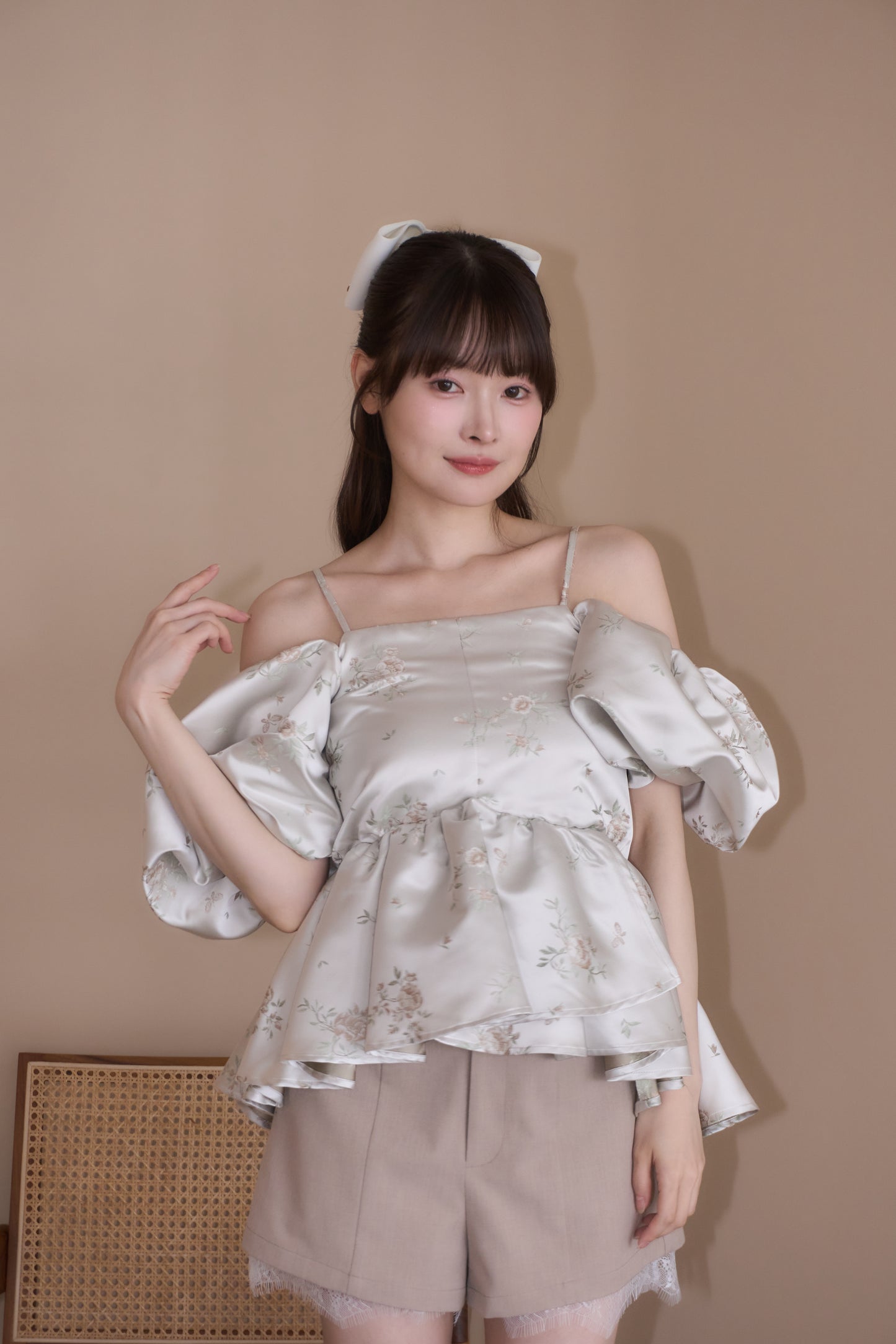 puff peplum variation tops