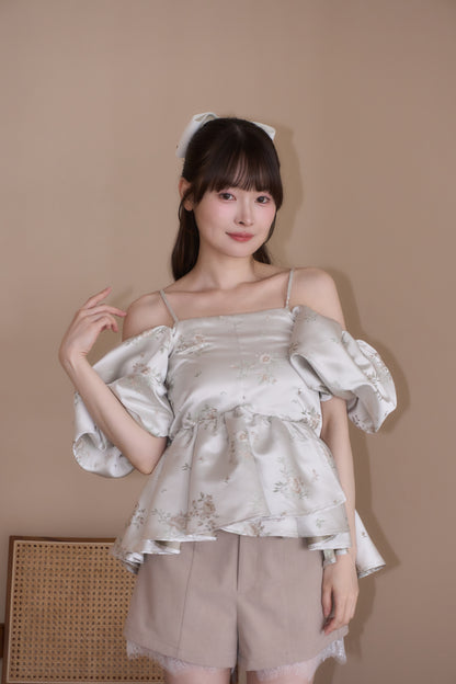 puff peplum variation tops