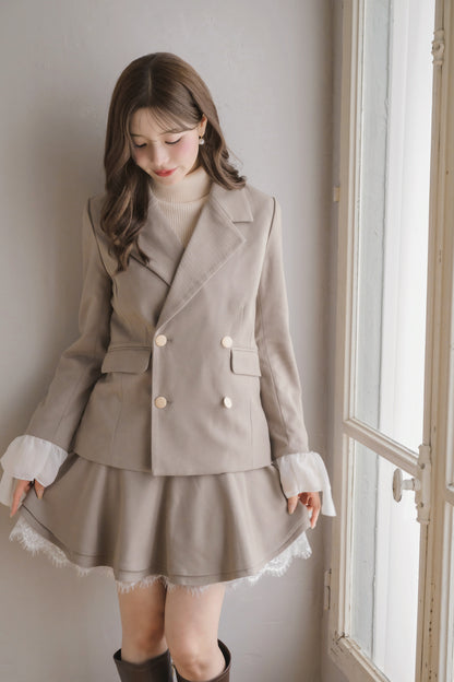 chiffon sleeve jacket