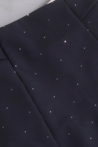 rhinestone mini skirt