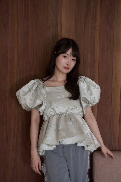 puff peplum variation tops
