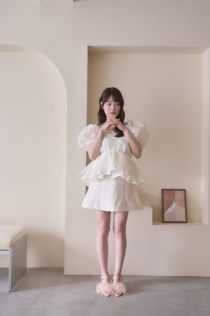puff peplum variation tops