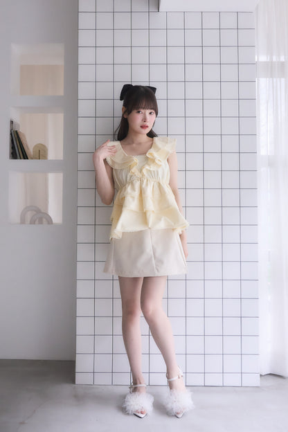 cotton tiered blouse