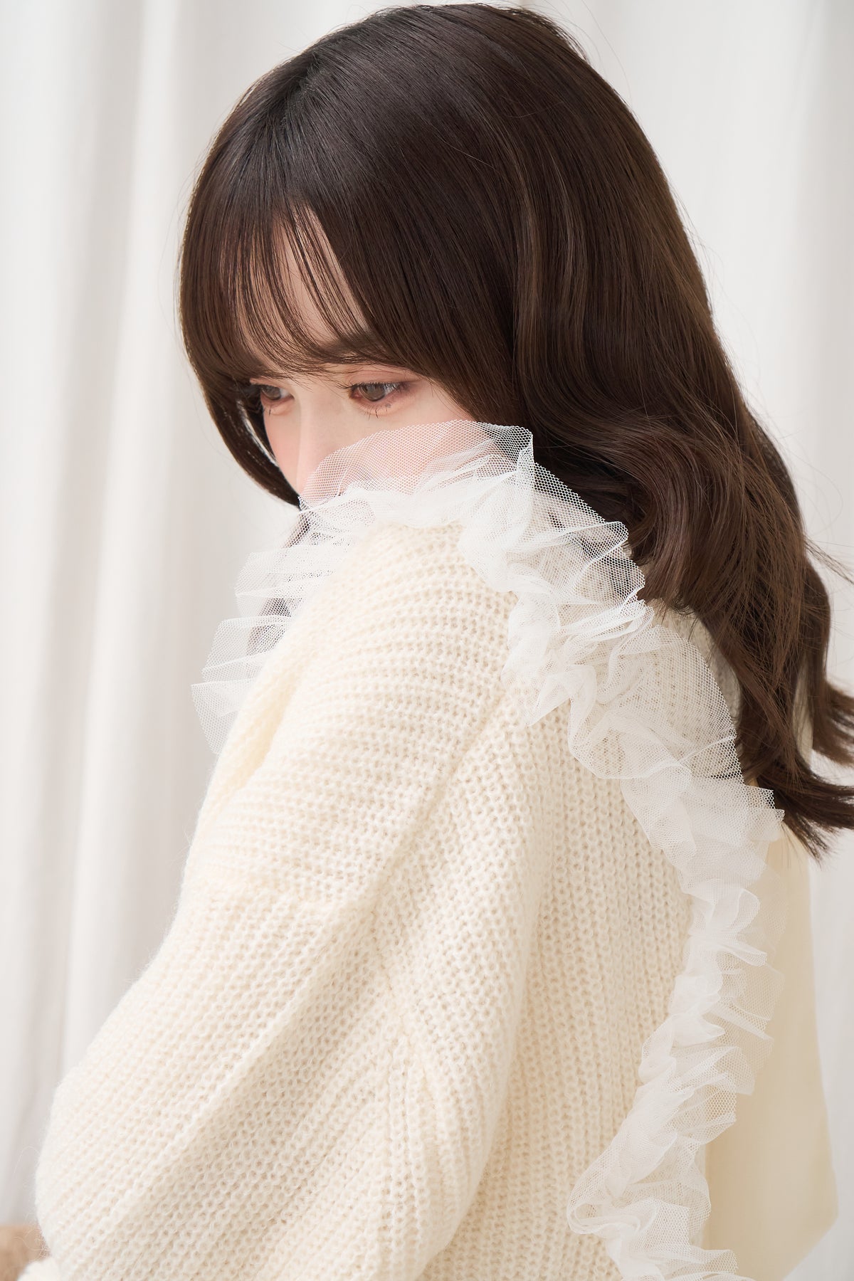 tulle big cardigan