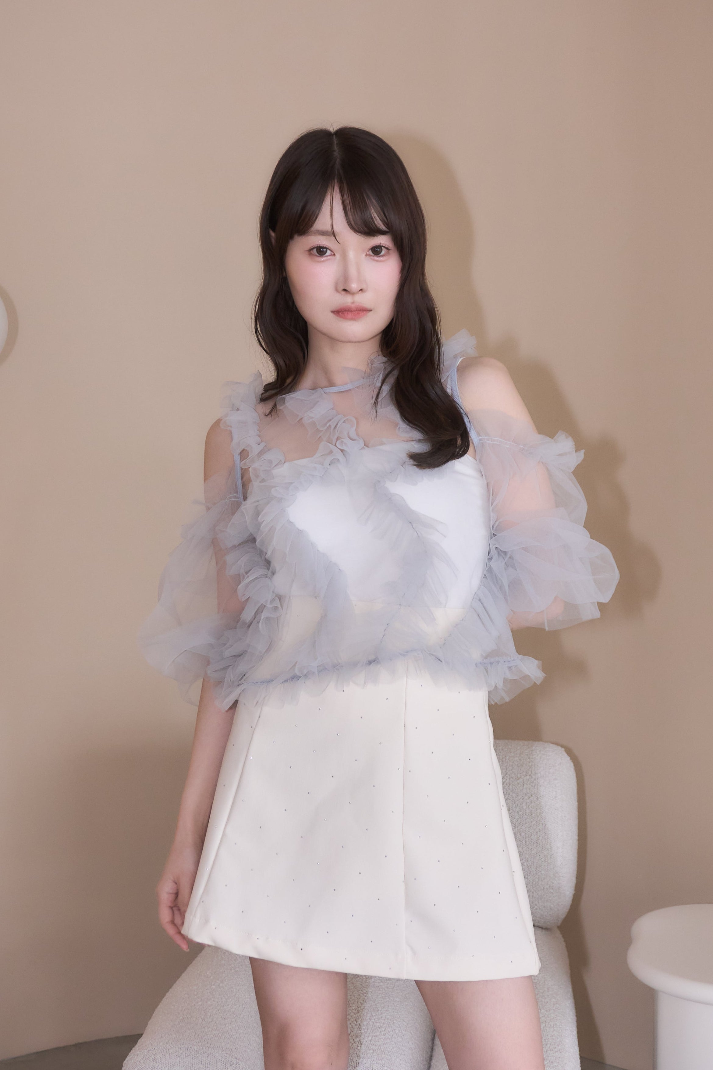 new colors⟡.·】partage tulle tops – POMIII PARTAGE
