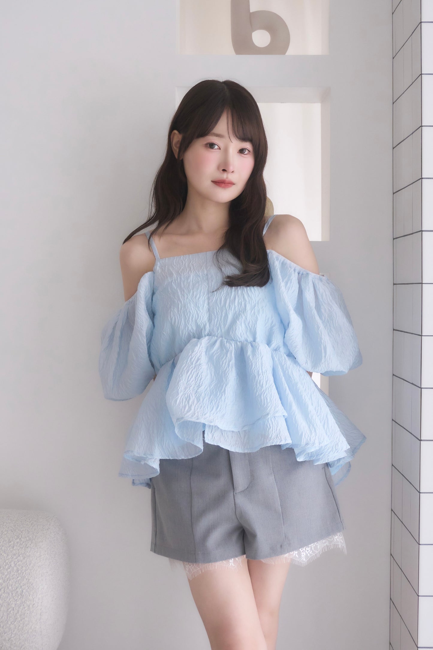 puff peplum variation tops