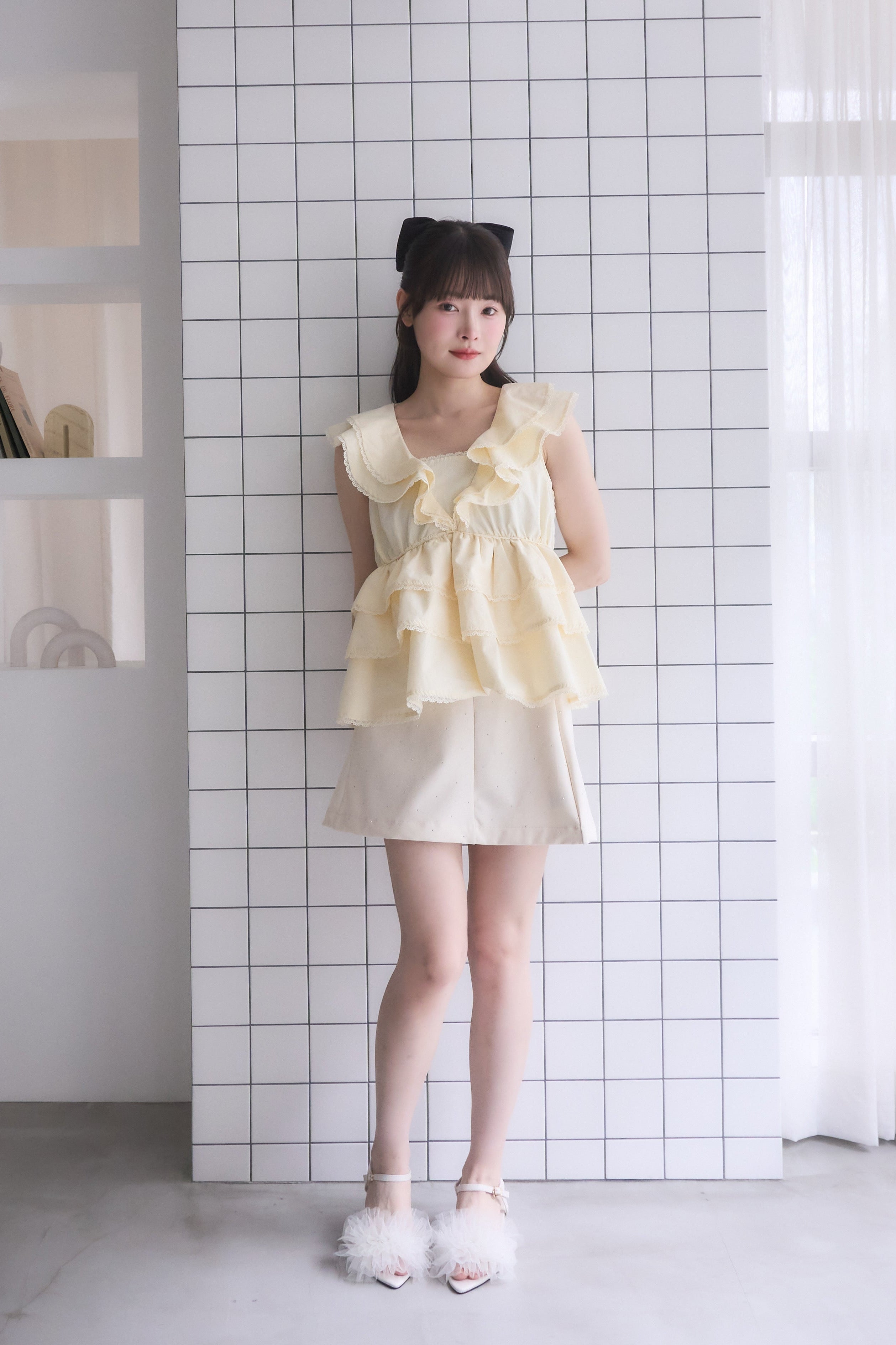 cotton tiered blouse – POMIII PARTAGE