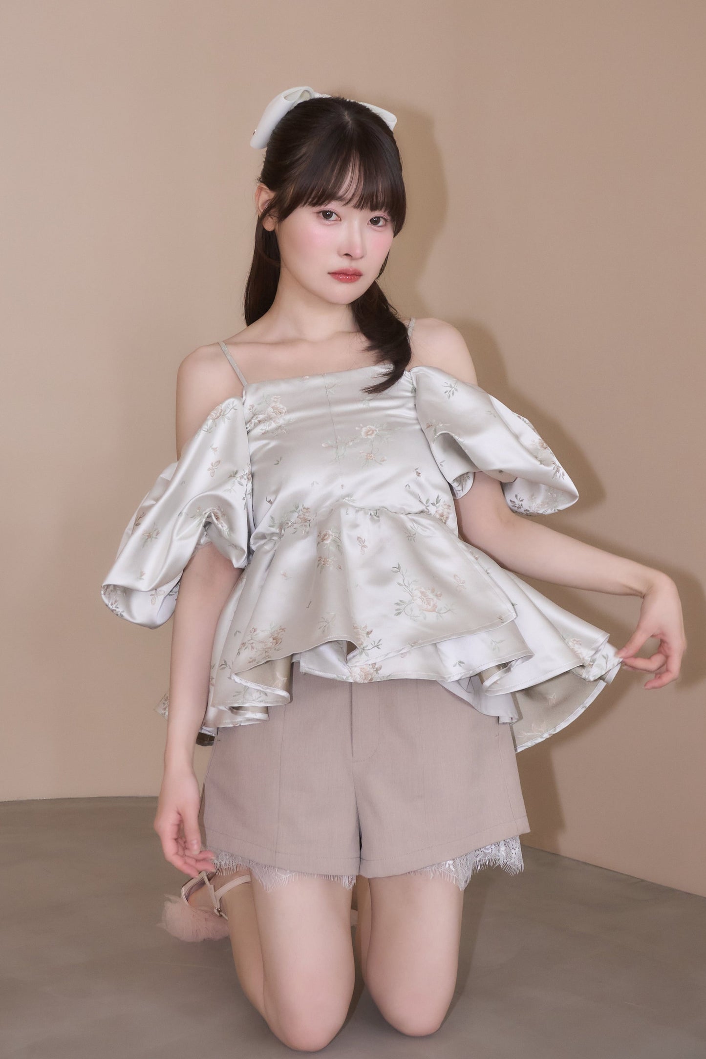 puff peplum variation tops