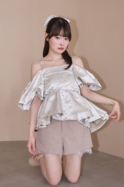 puff peplum variation tops