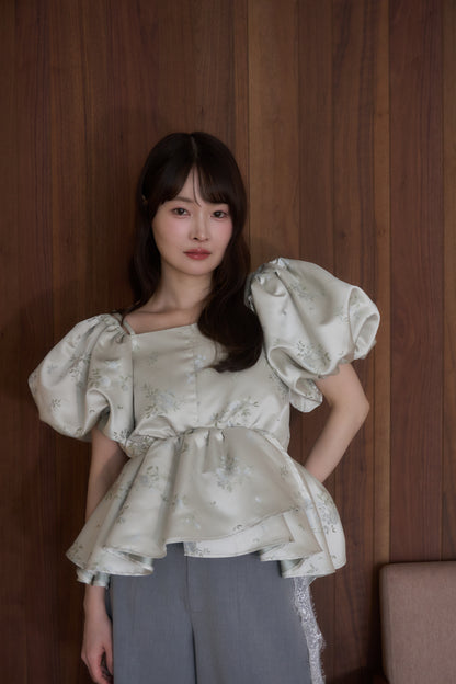 puff peplum variation tops