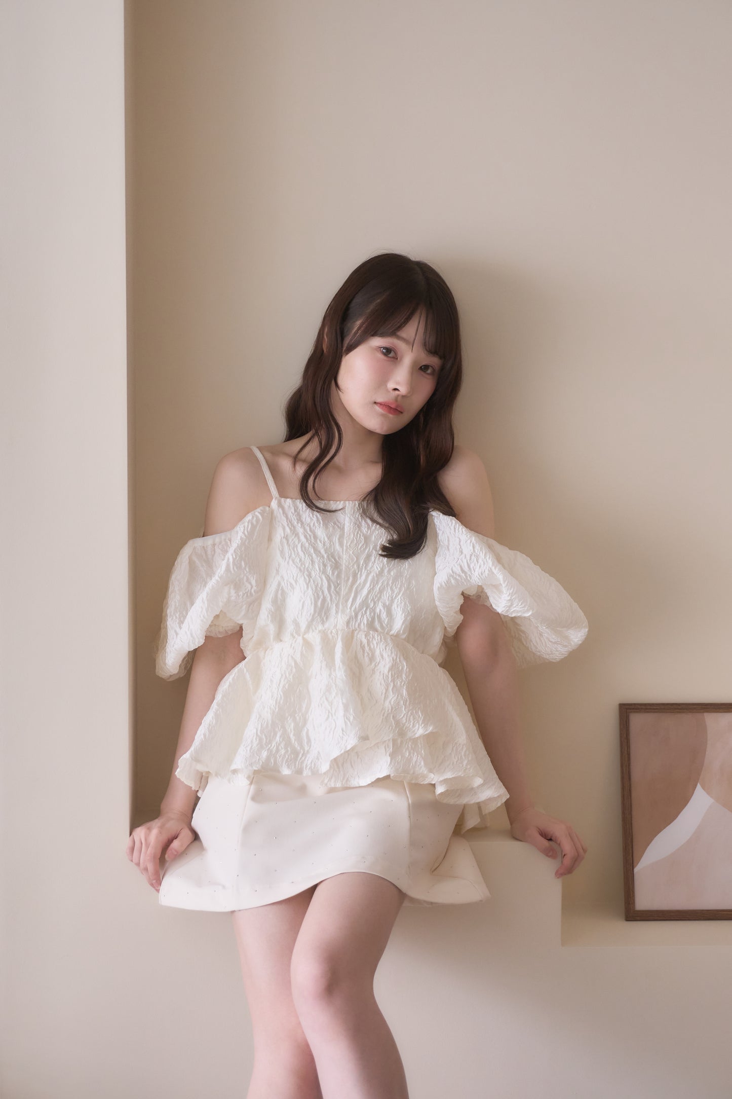puff peplum variation tops