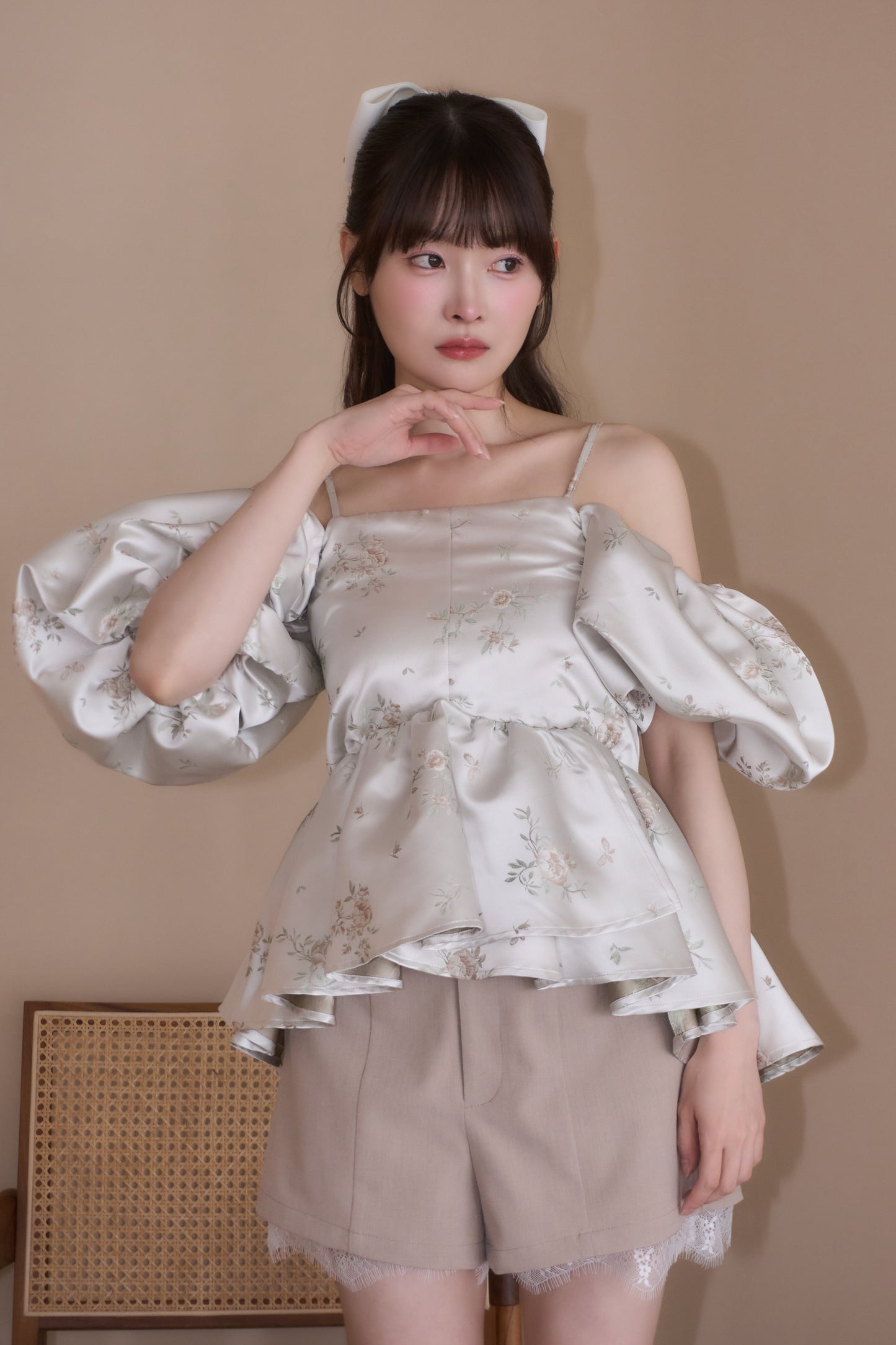 puff peplum variation tops