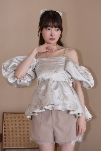 puff peplum variation tops