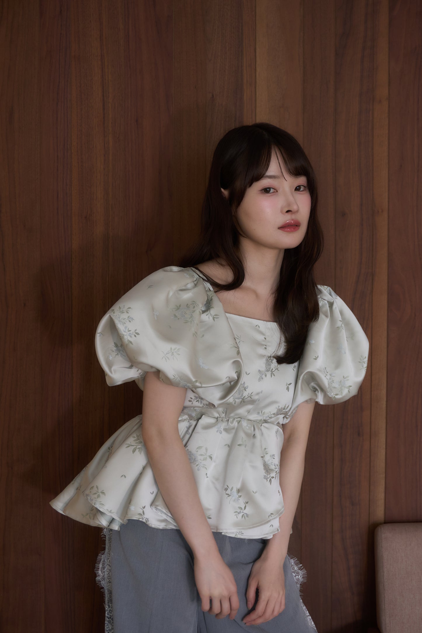 puff peplum variation tops
