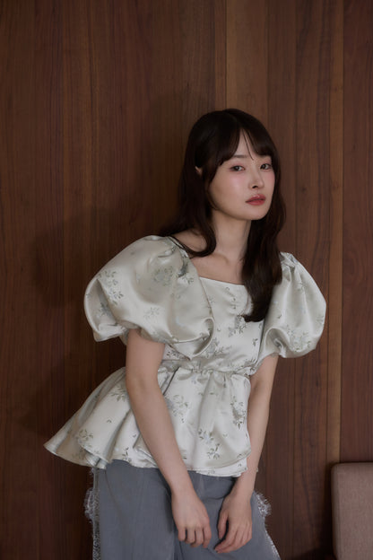 puff peplum variation tops