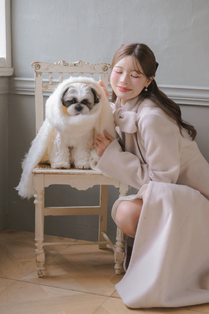 soft ribbon long coat
