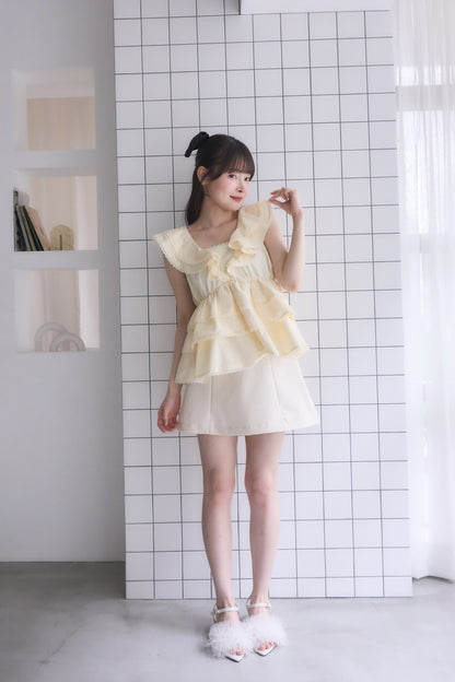 cotton tiered blouse