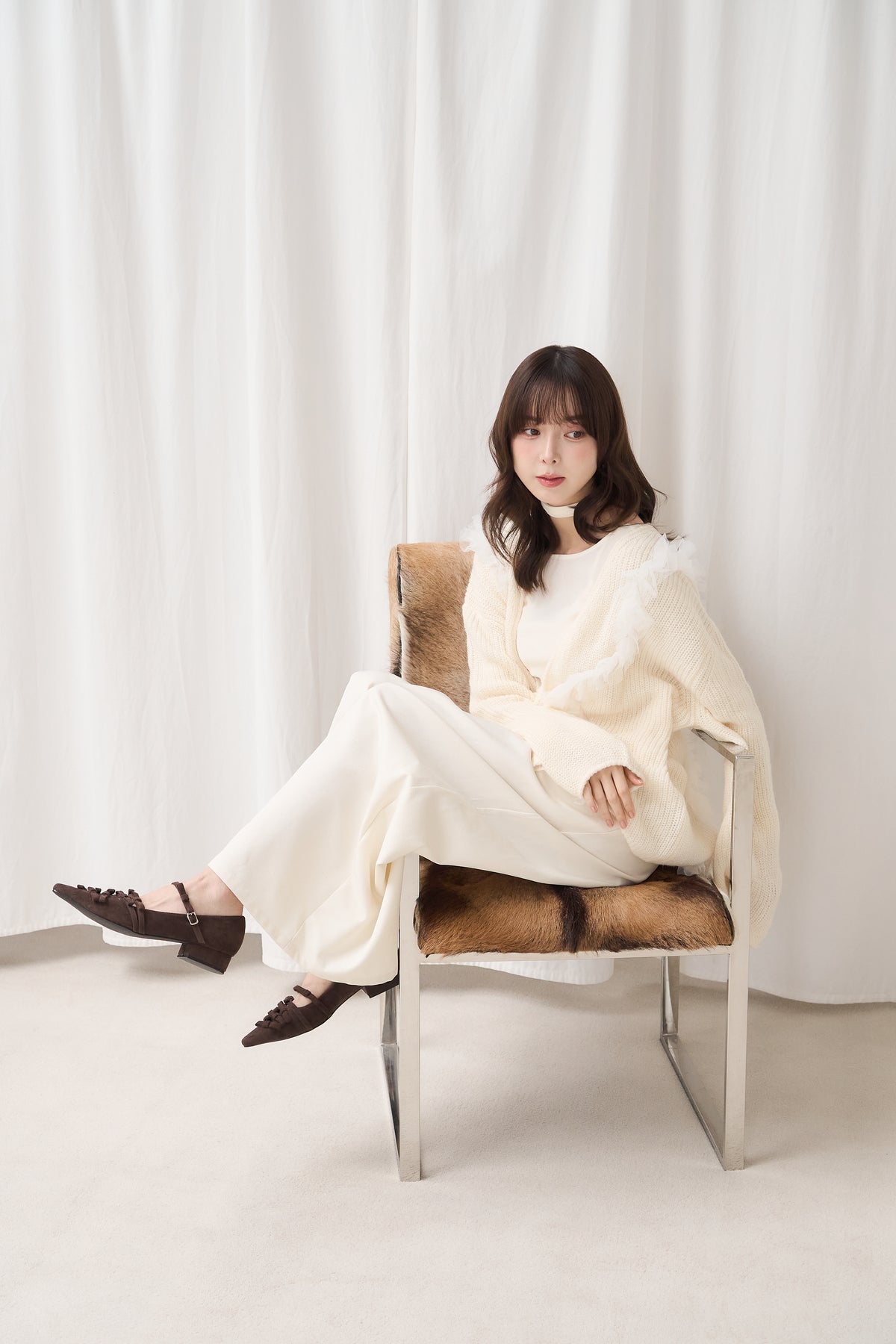 tulle big cardigan