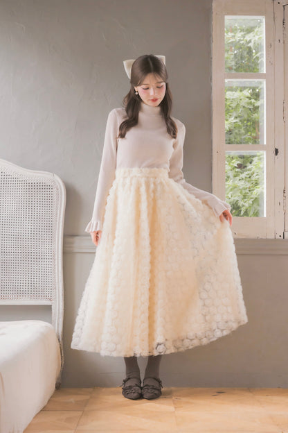rosy volume skirt